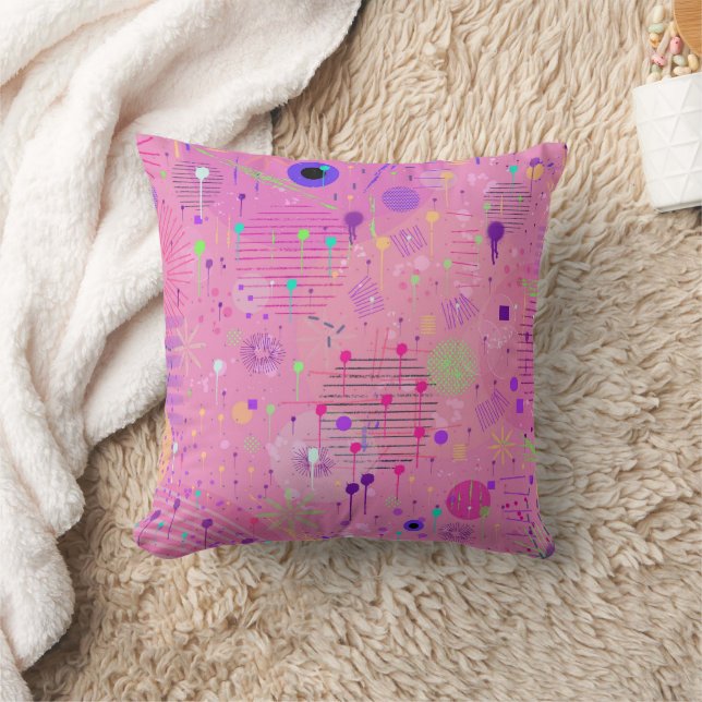 Coussin Salade de fruits saisonniers : Peinture abstraite (Couverture)