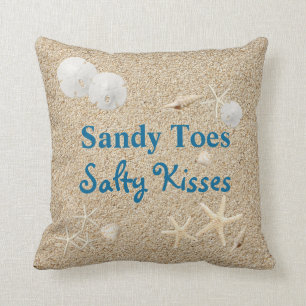 Coussin salé de baisers d'orteils de Sandy
