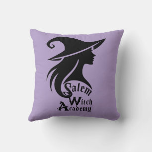 Coussin Salem Witch Academy Halloween Wiccan sorcières