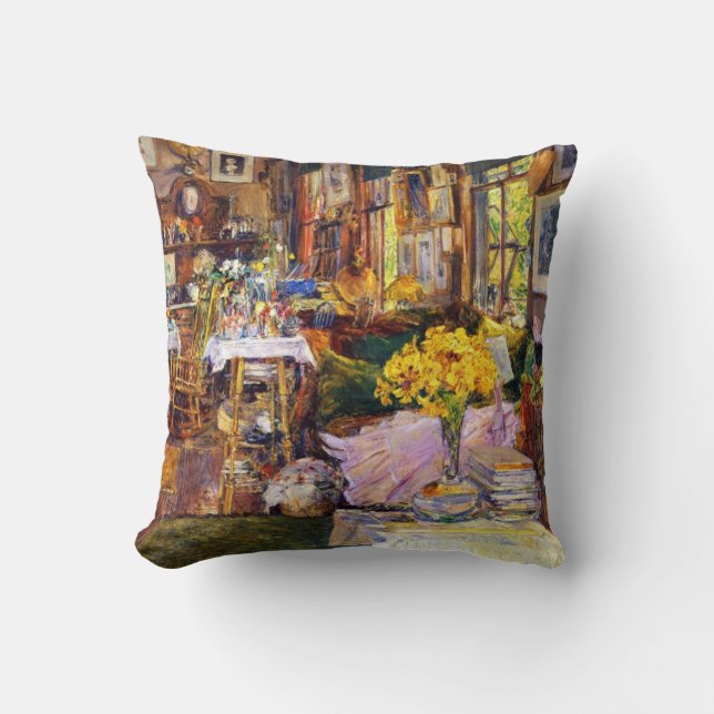 Coussin Salle des fleurs de Frederick Childe Hassam (Recto)