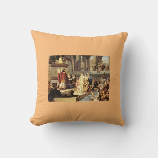 Coussin Salomon et la reine de Saba - Giovanni De Min (Recto)