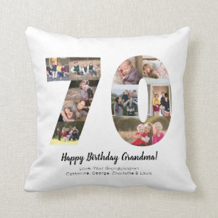 Coussin Salutation faite sur commande de soixante-dixième
