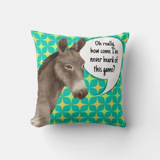 Coussin Salutation humoristique (Recto)