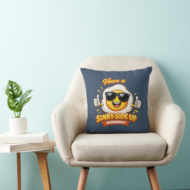 Coussin Salutation Matinale Egg-cellente (Chaise)
