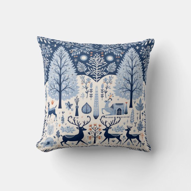 Coussin Salutations de Yuletide (Recto)