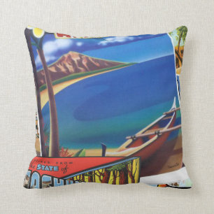 Coussin Salutations d'Hawaï