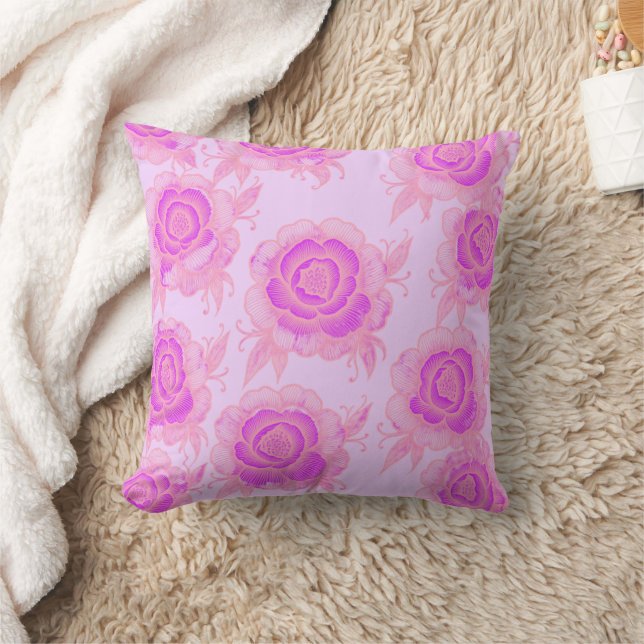 Coussin Sami 💜 Fleur Baroque Violet (Couverture)