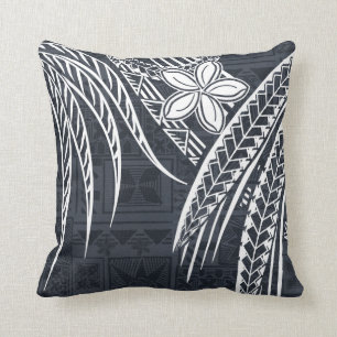 Coussin Samoan - Hawaï - Dessins de vieux tapa polynésie