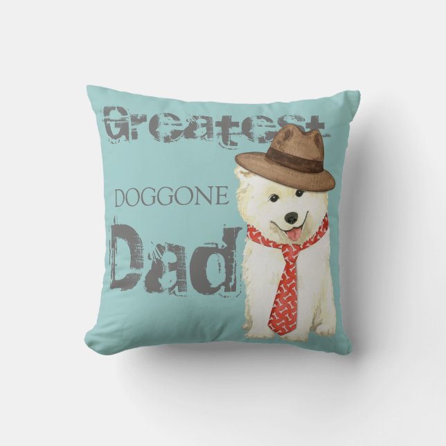 Coussin Samoyed Papa (Recto)