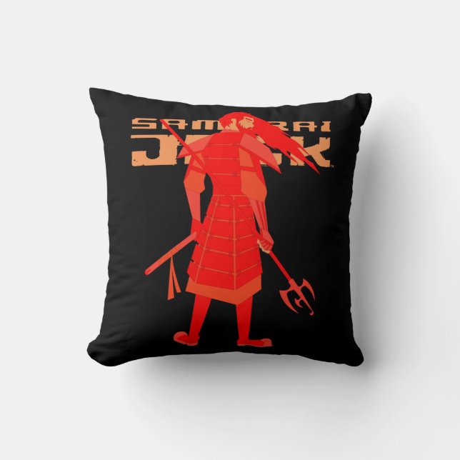 Coussin Samurai Jack Red Warrior Graphic (Recto)
