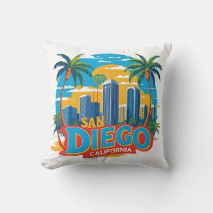 Coussin San Diego California Skyline-moderne Cityscape