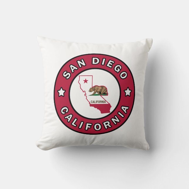 Coussin San Diego Californie (Recto)