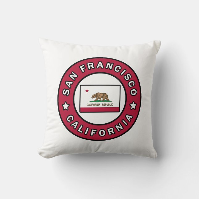 Coussin San Francisco Californie (Recto)