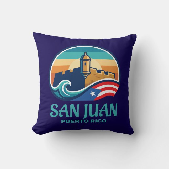 Coussin San Juan Porto Rico (Recto)