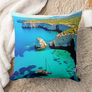 Coussin Sanctuaire de falaise pour voilier Art
