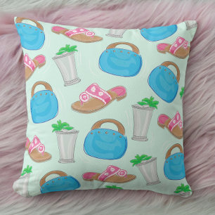 Coussin Sandales de Derby élégantes, sacs des Bermudes et