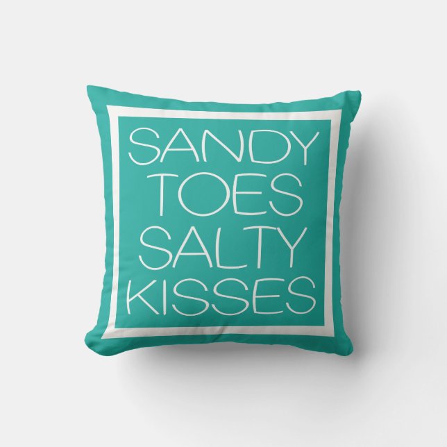 Coussin Sandy Toes Salty Baisers (Recto)