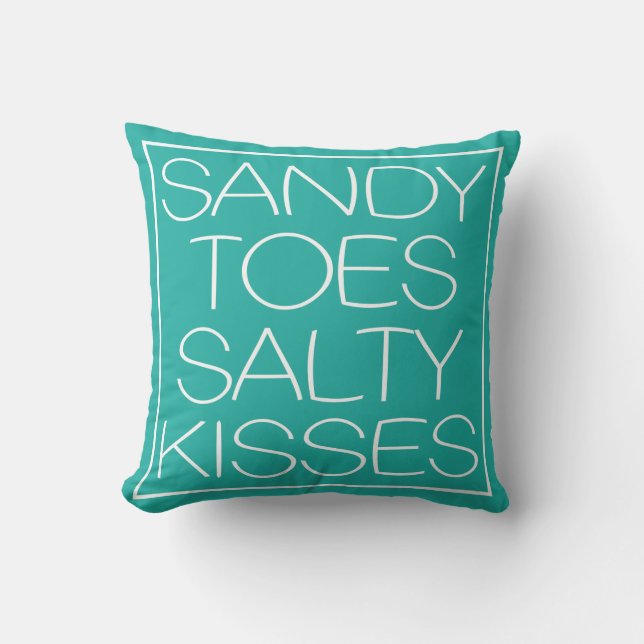 Coussin Sandy Toes Salty Baisers (Recto)