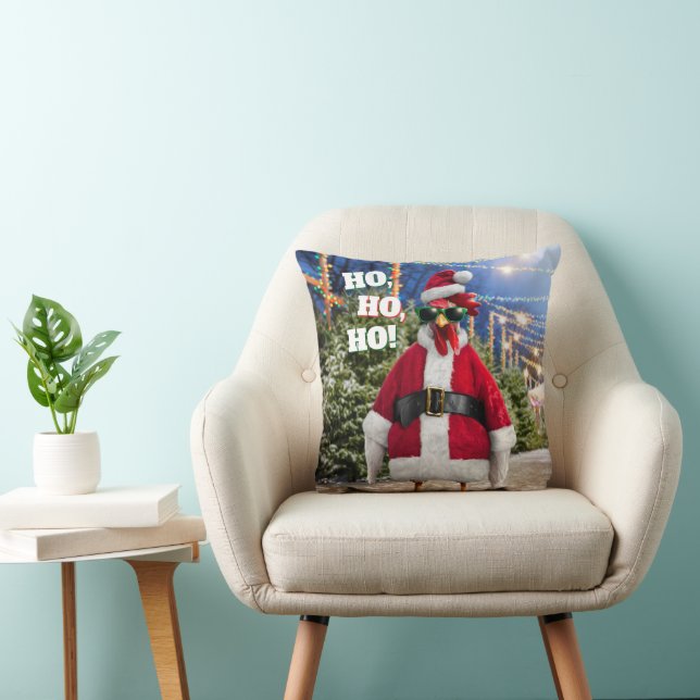 Coussin Santa Chicken (Chaise)
