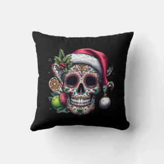 Coussin Santa Citrus Skull Magic Happy