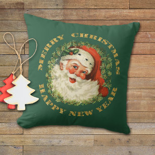 Coussin Santa Claus classique rétro