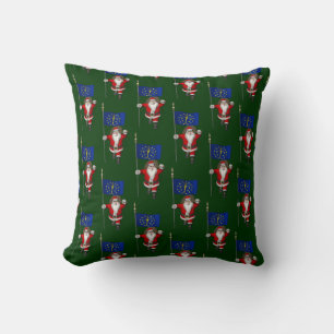 Coussin Santa Claus With Ensign Of Indiana