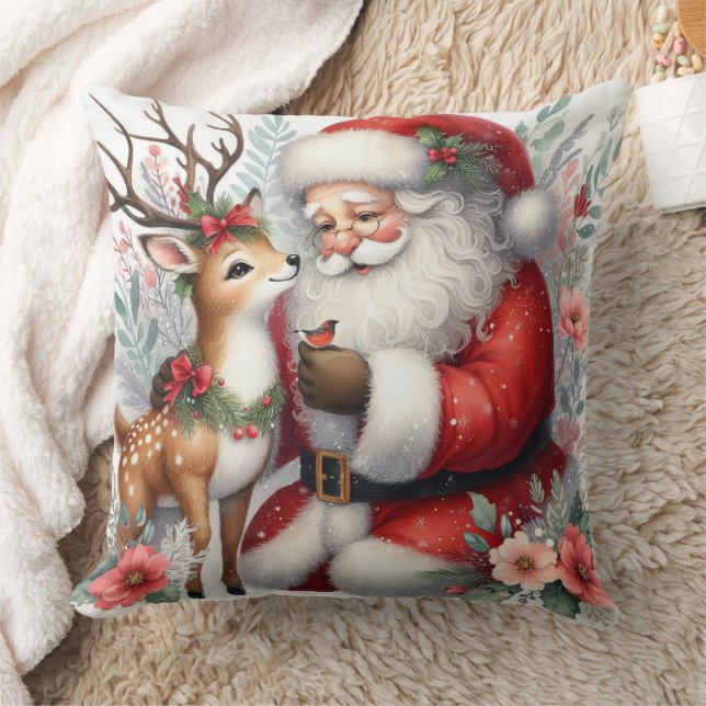 Coussin Santa et les rennes 2 (Couverture)