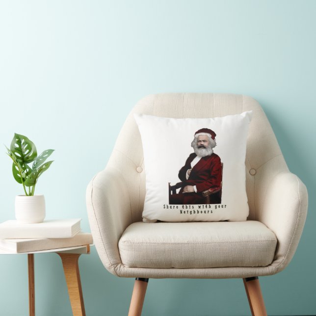 Coussin SantaKarl MarXmas (Chaise)