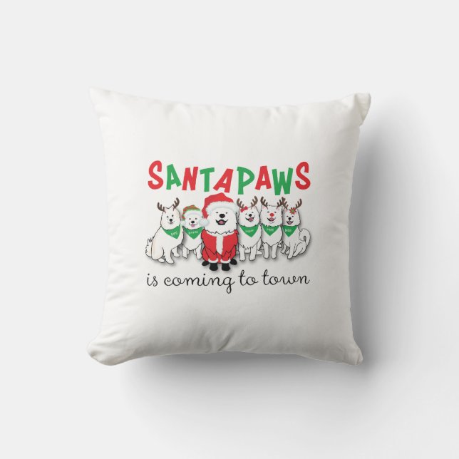 Coussin Santapaws vient en ville (Recto)