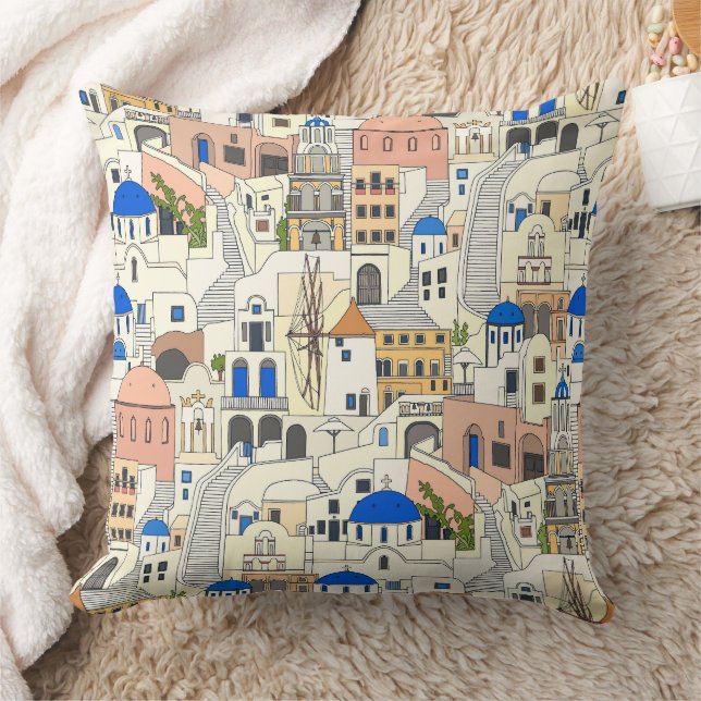 Coussin Santorini dreams (Couverture)