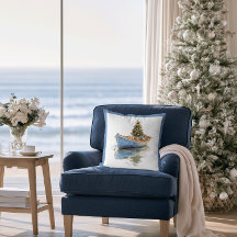 Sapin de Noël dans un bateau à rames de vacances