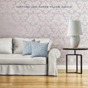 Coussin Sapphire Leaf