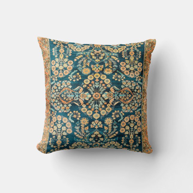 Coussin Sarouk Antique Ouest Perse Tapis Imprimer (Recto)