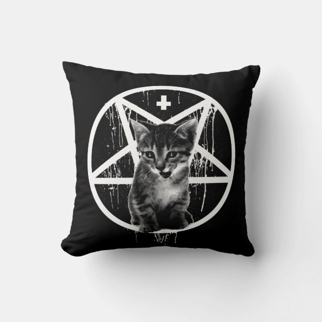 Coussin satanique de chaton (Recto)