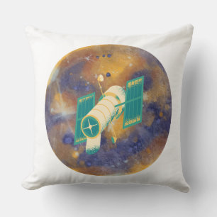 Coussin Satellite spatial en orbite autour d'une planète c