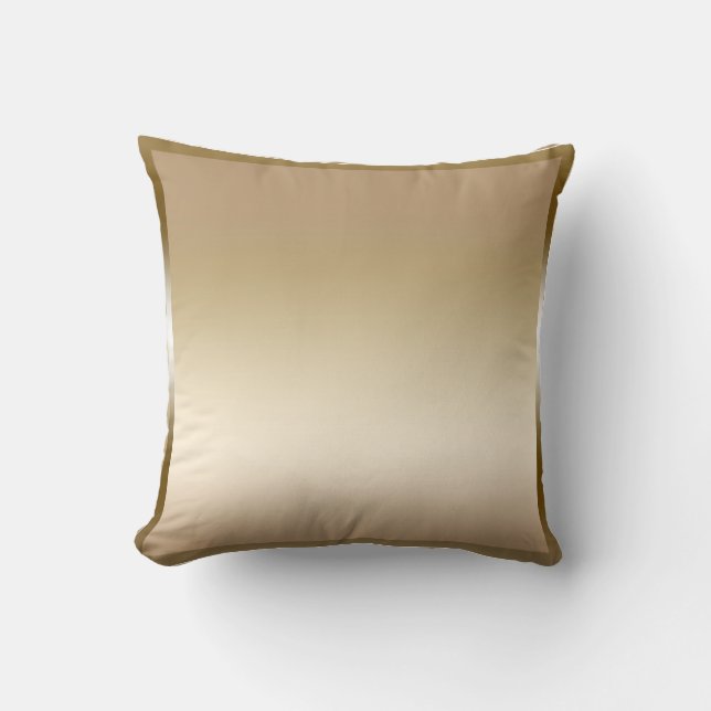 Coussin Satin Sateen Doré Brillant Glamour Moderne (Recto)