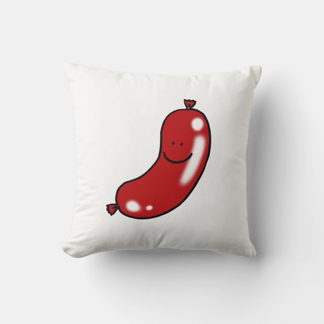 Coussin Saucisse mignonne (Recto)