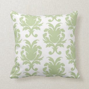 Coussin sauge vert gras grand damé modèle