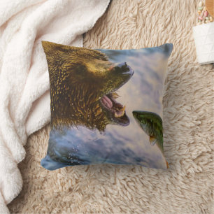 Coussin Saumon à tête d'acier à captation d'ours G