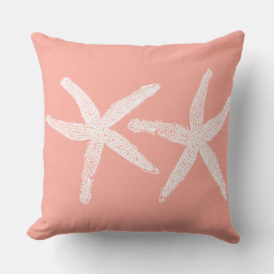 Coussin Saumon de poisson d'Amérique blanc Pink Orange Bea