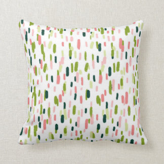 Coussin Saupoudrage vert Abstrait moderne