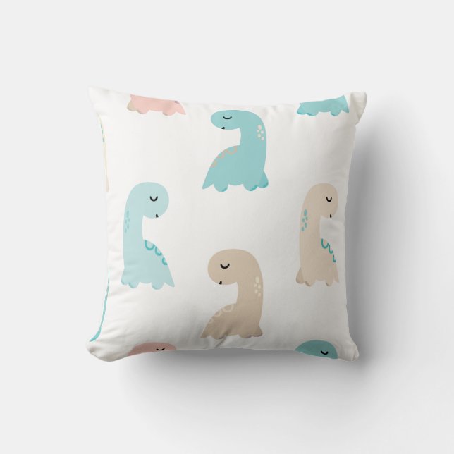 Coussin Saurus, T-Rex, Dino Lover, Préhistorique, Dinosaur (Recto)