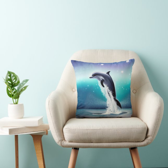 Coussin Sauts De Dauphins Dans L'Océan (Chaise)