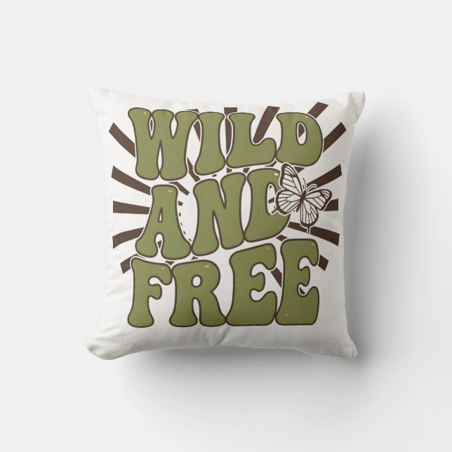 Coussin Sauvage et LIBRE (Recto)