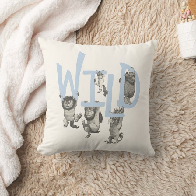 Coussin Sauvage | Max et les bêtes sauvages - Bleu (Couverture)