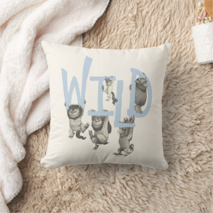 Coussin SAUVAGE Wild Things et Max - Bleu