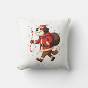 Coussin Sauvetage de Saint-Bernard à Noël