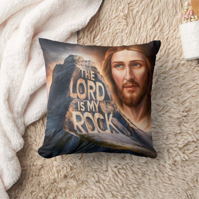 Coussin Sauveur Divin : Le Seigneur Est Mon Rocher (Couverture)