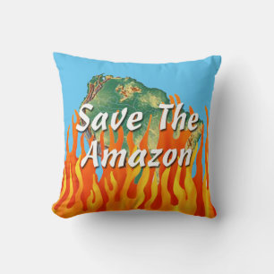 Coussin Sauvez l'Amazonie