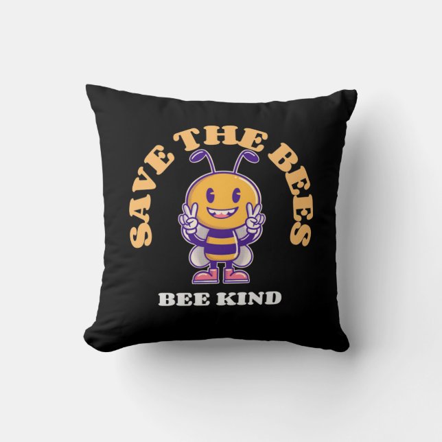 Coussin Sauvez Les Abeilles (Recto)